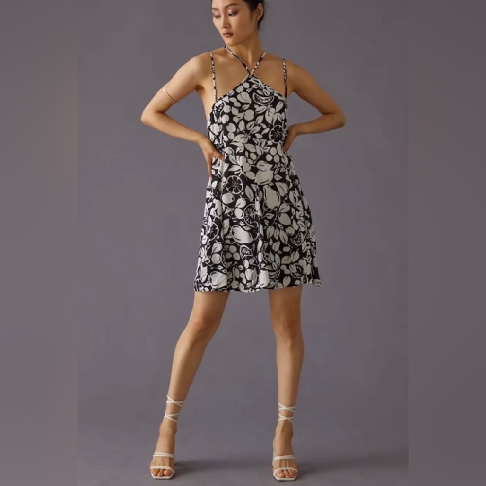 NWT ANTHROPOLOGIE SHEER MINI DRESS SUPER CUTE! Size large